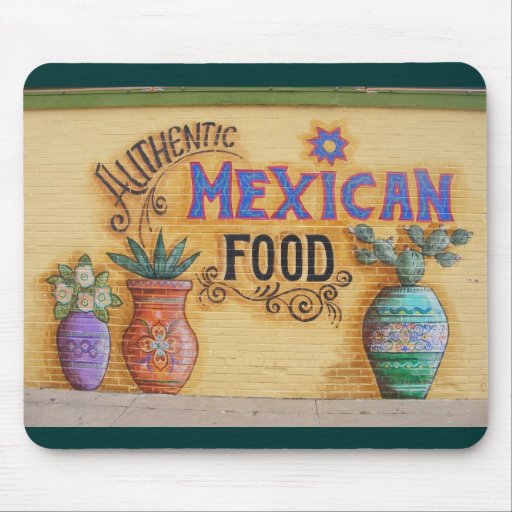 Mexican Food Mural Mouse Pad