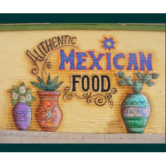 Mexican Food Mural mousepad