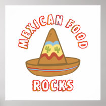 Mexican Food Rocks Print