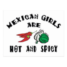 Mexican Girls Are Hot & Spicy Postcard