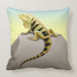 Mexican Green Iguana Lizard Pillow