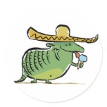 mexican ice cream loving armadillo sticker