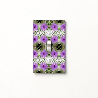 Mexican Petunias and Latticework Light Switch Plates