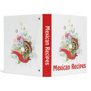 Mexican Recipes Binder binder