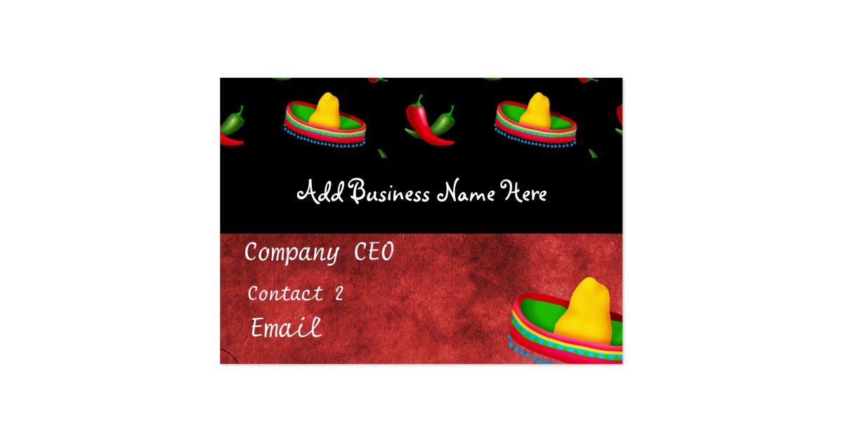 MEXICAN RESTAURANT Business Card Zazzle