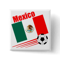Mexican Soccer Team Button