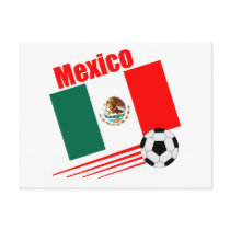 Mexican Soccer Team Postcards postcard