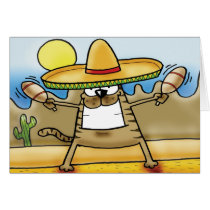 Mexican Sombrero Cat cards by arkhamdesignstudios Mexican Sombrero Cat cards