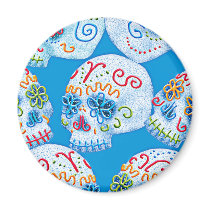 Mexican Sugar Skulls Fridge Magnets