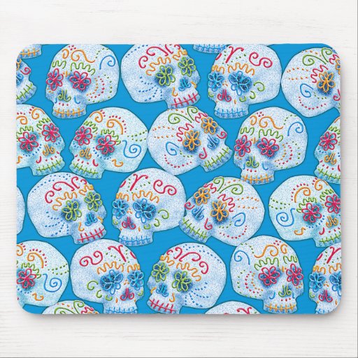 Mexican Sugar Skulls Mousepad