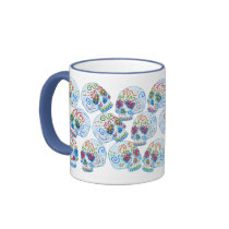 Mexican Sugar Skulls Coffee Mugs