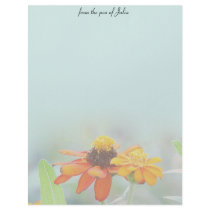 Mexican Sunflowers Blue Letterhead
