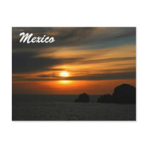 mexican sunset post card