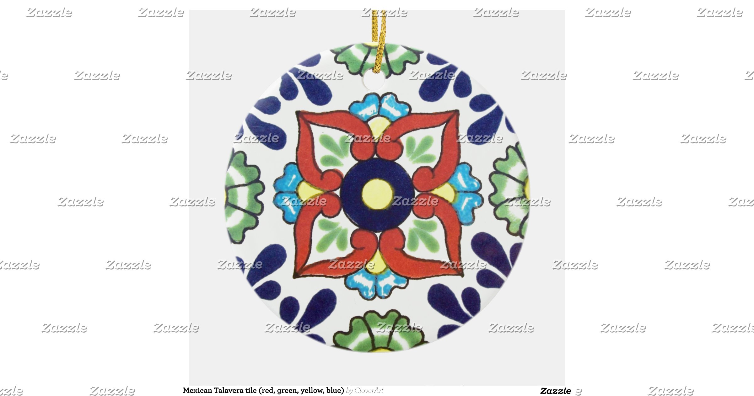 mexican talavera tile red green yellow blue double talavera christmas ornaments