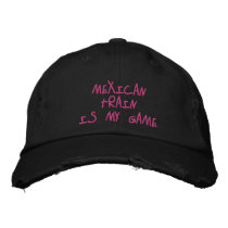 MEXICAN TRAIN IS MY GAME - HAT embroidered hats by seapearls MEXICAN TRAIN IS MY GAME - HAT embroidered hats
