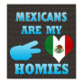 Mexicans are my Homies Poster