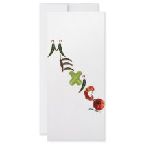 Mexico Chili Peppers Full Color Rack Card