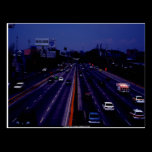 Mexico City Evening traffic postcards