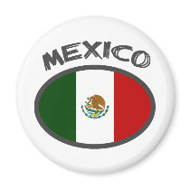 Mexico Cool Flag Design! Fridge Magnet
