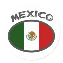 Mexico Cool Flag Design! Sticker