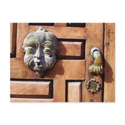 Mexico Door Knocker Postcard by rainbowdharma