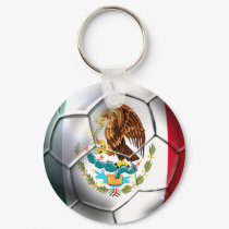 Mexico el Tri soccer ball Mexican flag gear keychains