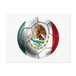 Mexico el Tri soccer ball Mexican futbol flag bola Post Cards