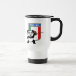 This cute panda loves fencing. Panda has his foil ready for a fencing match! This cute fencing panda shirt with a large flag of Mexico is a great gift for fencers or fencing fans!