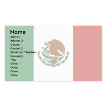 Mexico Flag Business Card
