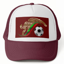 Mexico flag emblem Soccer futbol Logo Trucker Hat