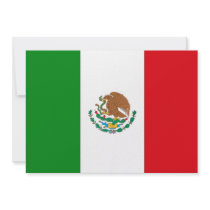 Mexico Flag Personalized Invites