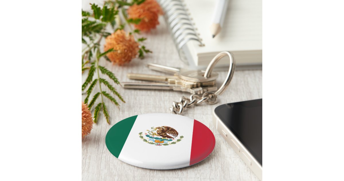Mexico Flag Keychain 2 Zazzle