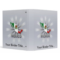 Mexico Flag Map 2.0 Vinyl Binder
