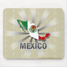 Mexico Flag Map 2.0 Mousepad