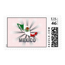Mexico Flag Map 2.0 Postage Stamps