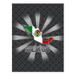 Mexico Flag Map 2.0 Postcards