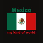 Mexico Flag Map Text Ladies Baby Doll