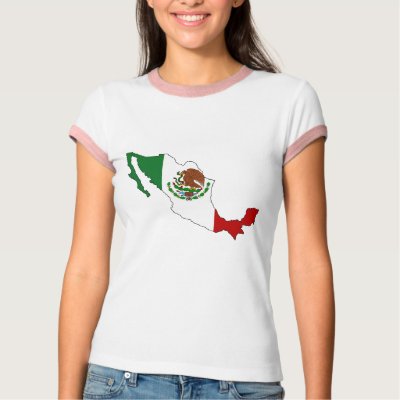 mexico map flag. Mexico flag map shirts by
