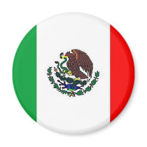 MEXICO FLAG - NATIONAL MEXICAN FLAG REFRIGERATOR MAGNETS