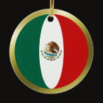 Mexico Fisheye Flag Ornament