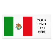Mexico Flag Custom Photo Card