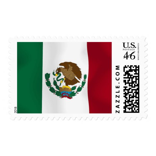 MEXICO FLAG POSTAGE STAMP
