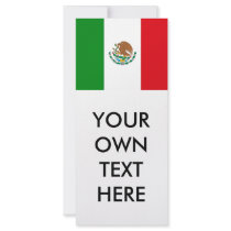 Mexico Flag Customized Rack Card