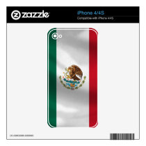 Mexico Flag Skin for iPhone 4/4S