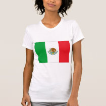 Mexico Flag T-Shirt Mexican Flag Woman's t-shirts