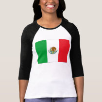 Mexico Flag T-Shirt Mexican Flag Woman's t-shirts