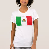 Mexico Flag T-Shirt Mexican Flag Woman's t-shirts