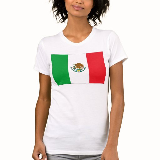Mexico Flag TShirt Mexican Flag Woman's Tshirt Zazzle