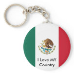 Mexico Flag The MUSEUM Zazzle I Love MY Country Keychain