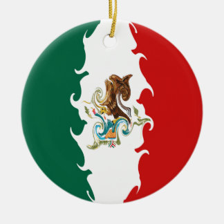 mexico gnarly flag christmas tree ornament mexico gnarly flag christmas tree ornament